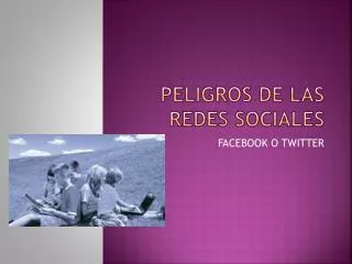peligros de las redes sociales
