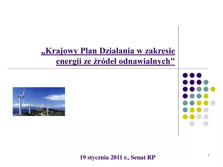 krajowy plan dzia ania w zakresie energii ze r de odnawialnych