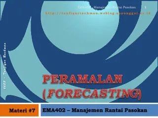 peramalan forecasting
