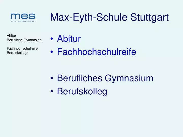 max eyth schule stuttgart