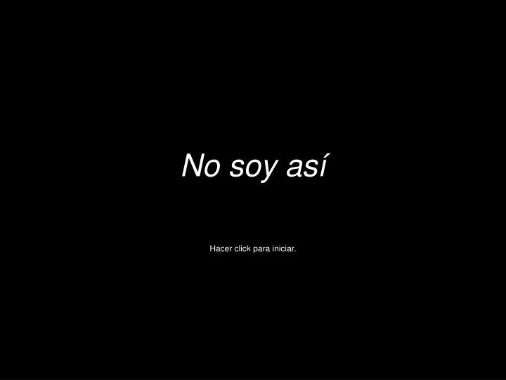 no soy as