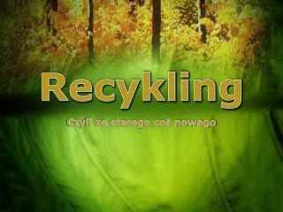 recykling