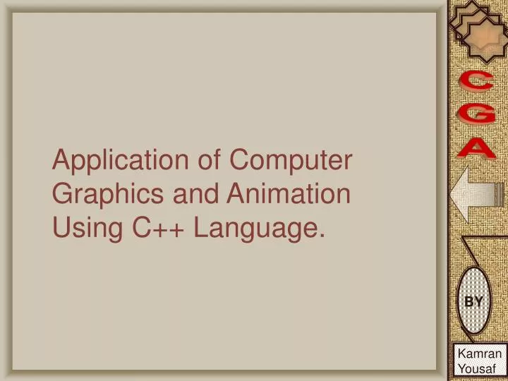 application of computer graphics and animation using c language