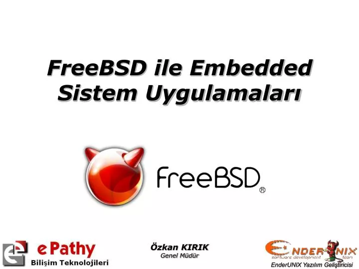 freebsd ile embedded sistem uygulamalar