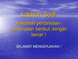 latihan soal