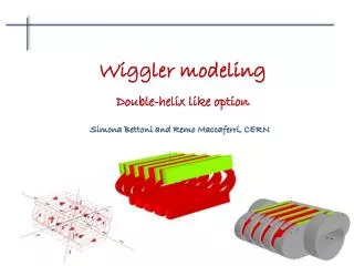 Wiggler modeling Double-helix like option