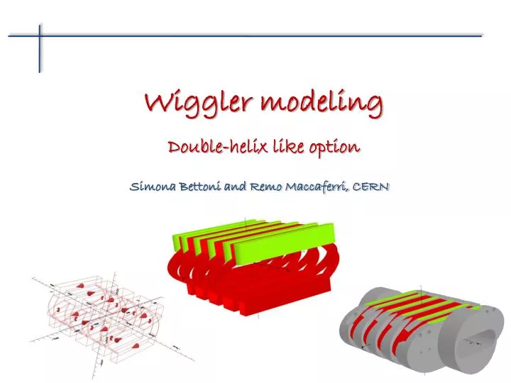 wiggler modeling double helix like option