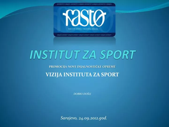 institut za sport