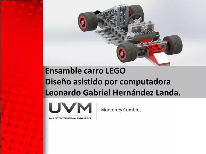 ensamble carro lego dise o asistido por computadora leonardo gabriel hern ndez landa