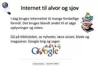 internet til alvor og sjov