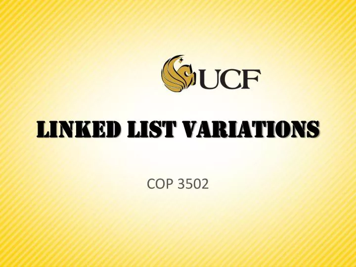 linked list variations