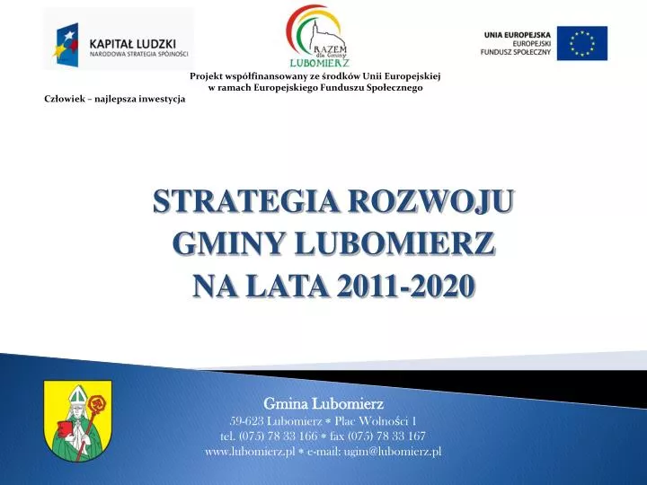 strategia rozwoju gminy lubomierz na lata 2011 2020