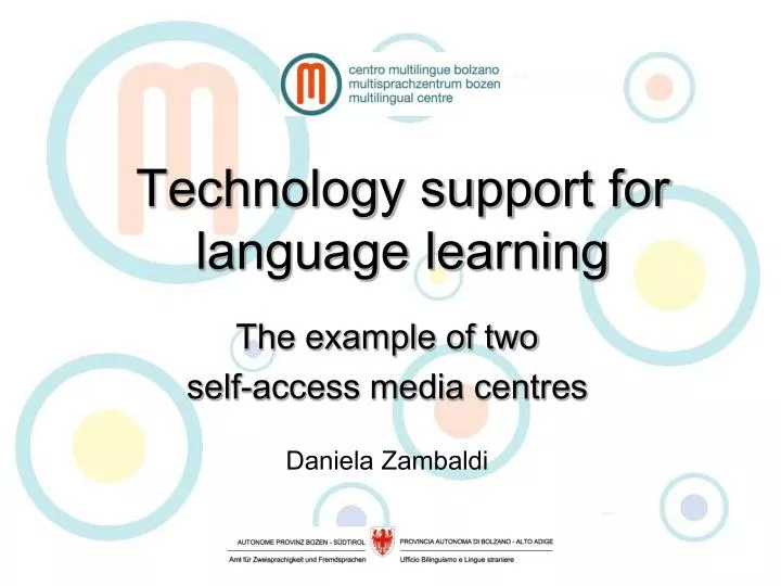 technology support for language learning