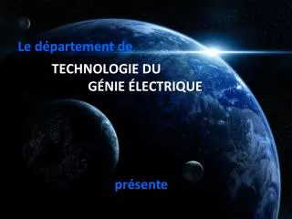 technologie du g nie lectrique
