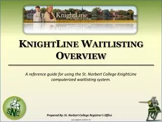 KnightLine Waitlisting Overview