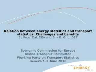 Economic Commission for Europe Inland Transport Committee Working Party on Transport Statistics