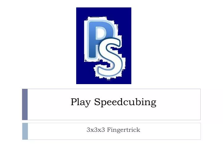 play speedcubing