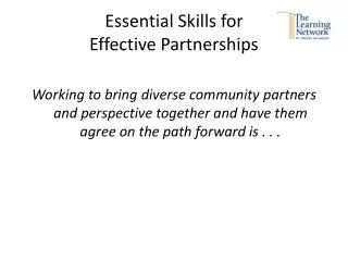 Essential Skills for Effective Partnerships