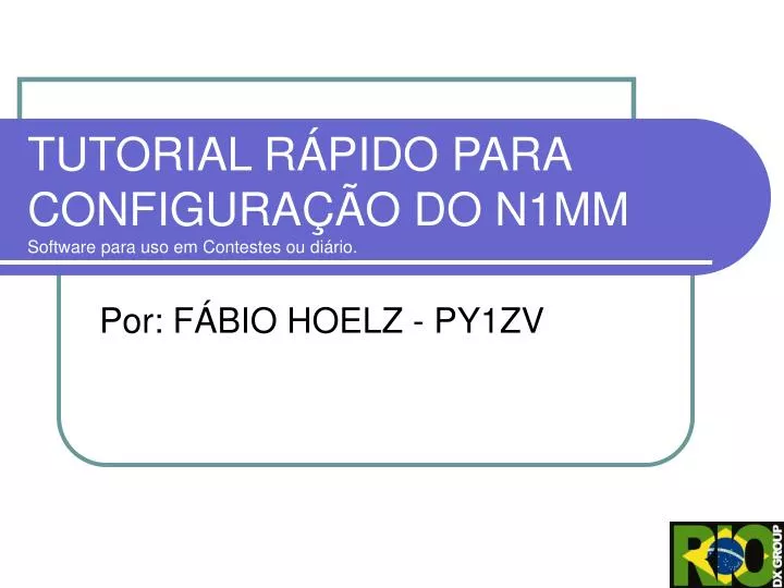 tutorial r pido para configura o do n1mm software para uso em contestes ou di rio