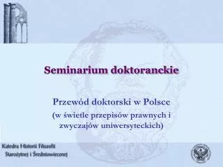 seminarium doktoranckie