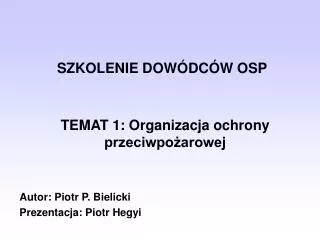 szkolenie dow dc w osp