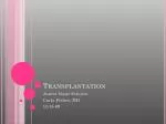 Transplantation - slide 1