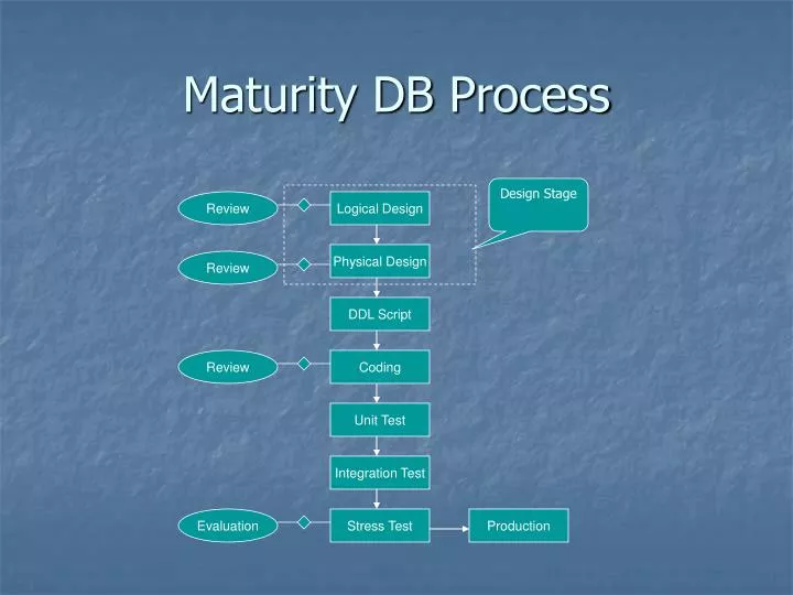 maturity db process