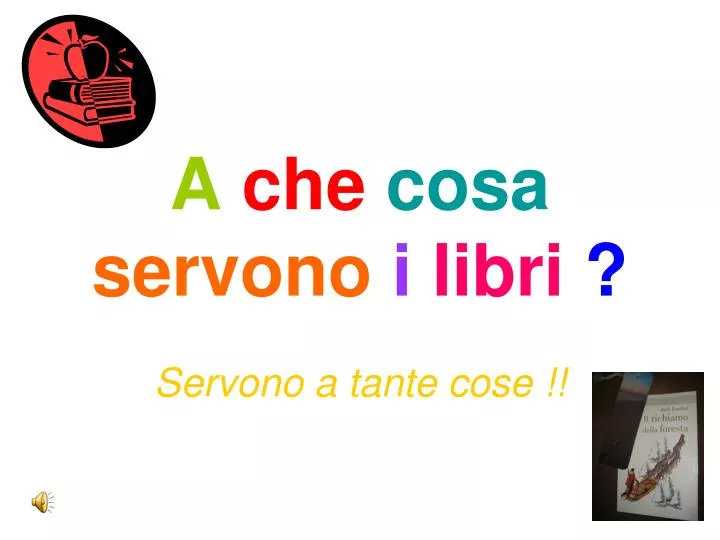 a che cosa servono i libri