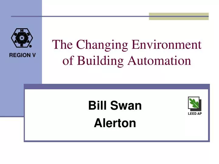 the changing environment of building automation