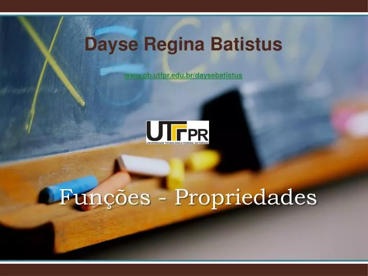 dayse regina batistus www pb utfpr edu br daysebatistus