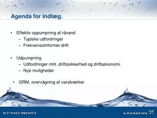 agenda for indl g