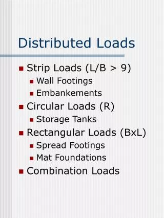 Distributed Loads