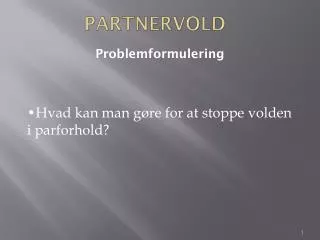 partnervold