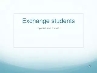 Exchange students