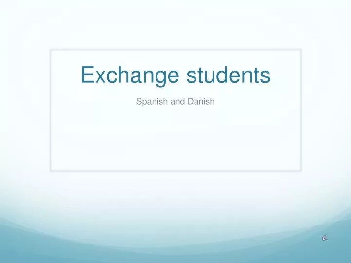 exchange students