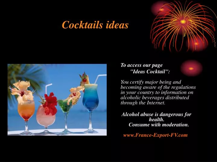 cocktails ideas