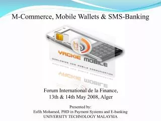 M-Commerce, Mobile Wallets &amp; SMS-Banking