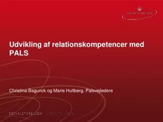 udvikling af relationskompetencer med pals