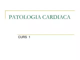 patologia cardiaca