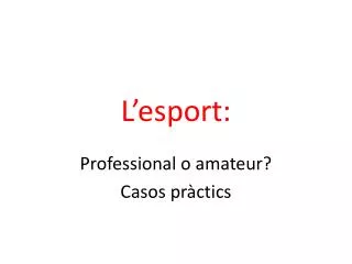 l esport