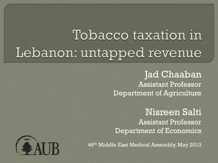 tobacco taxation in lebanon untapped revenue