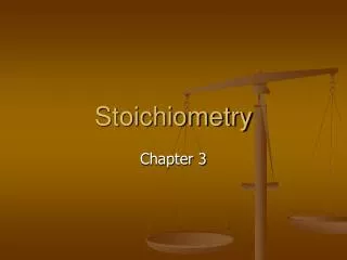 Stoichiometry