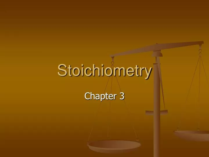 stoichiometry