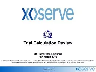 Trial Calculation Review