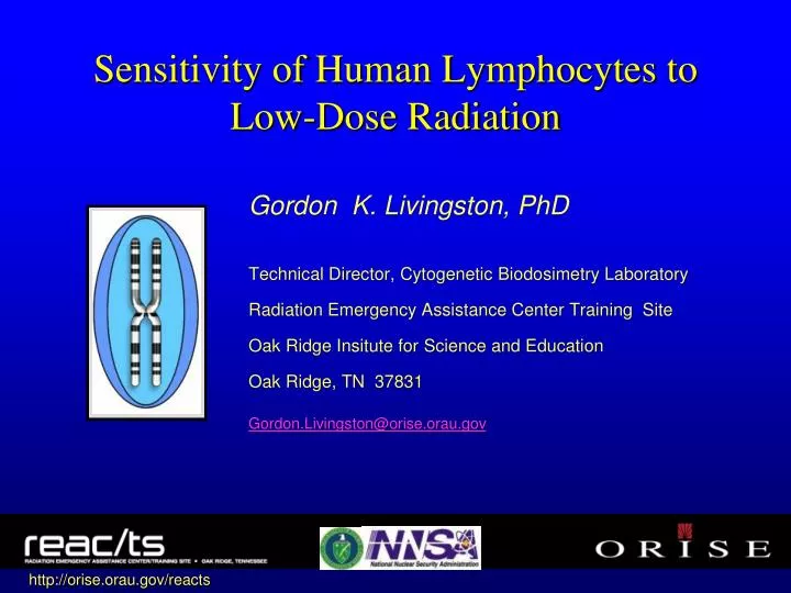 sensitivity of human lymphocytes to low dose radiation