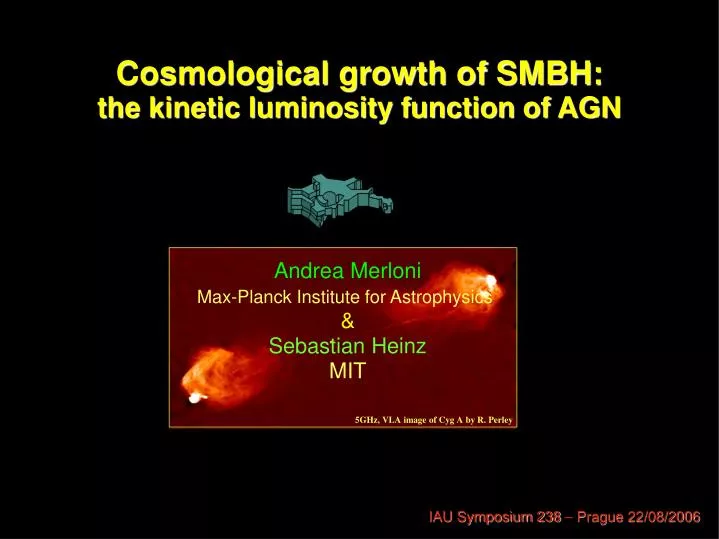 cosmological growth of smbh the kinetic luminosity function of agn