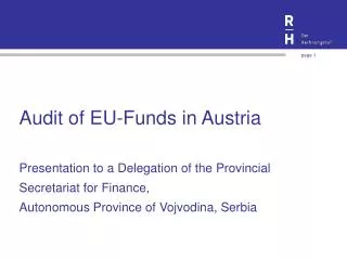 Audit of EU-Funds in Austria