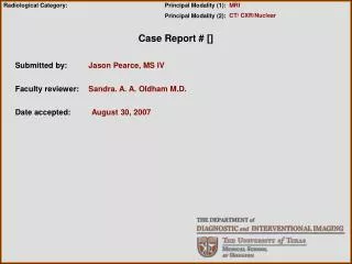 Case Report # []