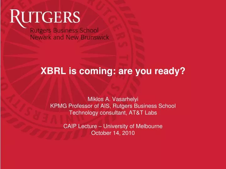 xbrl is coming are you ready