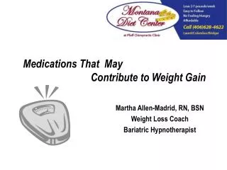 Medications That May Contribute to Weight Gain